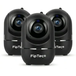 Комплект 3бр. Черни WiFi Камери FipTec LV06B 5GHz