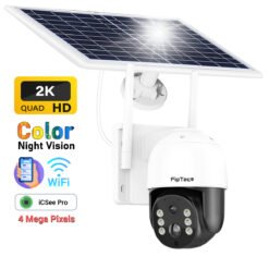 Соларна камера FipTec LS04 с WiFi свързаност - 4MP резолюция за ясни изображения. Енергонезависимо решение за видеонаблюдение.