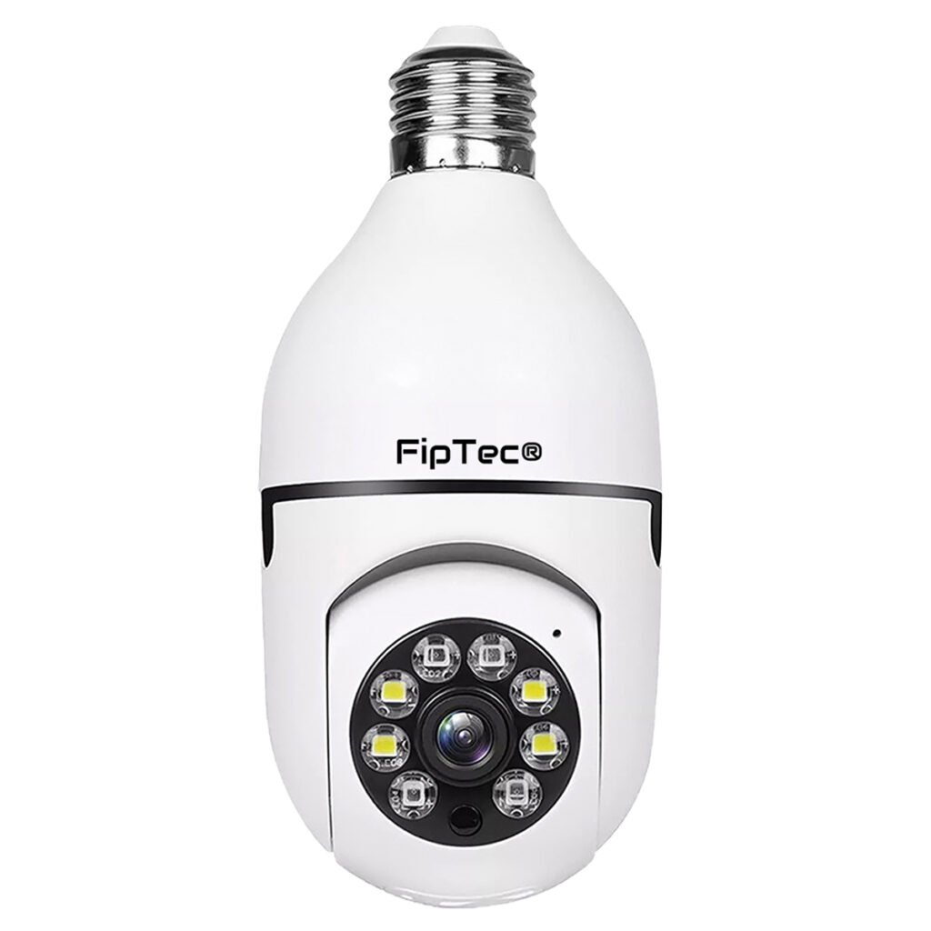 Cameră de supraveghere video FipTec LM03. Gata de utilizare imediat după despachetare, această cameră vă permite să stocați înregistrări video de înaltă rezoluție, fără costuri suplimentare.