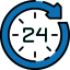 Изображение на кръг с изписано число 24 в средата