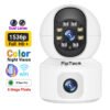 Камера за наблюдение FipTec LV16 Max с две лещи, управляеми през телефон. Full HD резолюция за ясни и детайлни изображения. Наблюдавайте дома си от всяка точка на света.