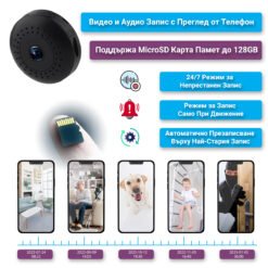 Мини камера FipTec LM07 Pro със запис на SD карта. Съхранявайте видеозаписите директно на microSD карта, осигурявайки лесен и удобен достъп до тях, без нужда от допълнителни устройства.