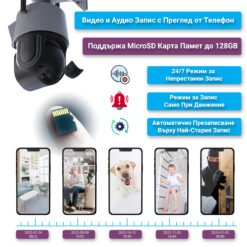 Камера за видеонаблюдение FipTec LO38 Zoom с голямо оптично приближение и слот за карта памет. Записвайте видео с висока резолюция директно на картата, без нужда от допълнително записващо устройство.