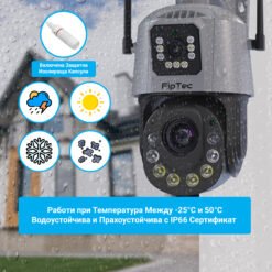 Камера за външен монтаж FipTec LO38 с 36х оптично приближение. Здравият корпус и мощният обектив я правят идеална за наблюдение на големи разстояния при всякакви метеорологични условия.