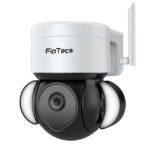 Камера за видеонаблюдение FipTec TF25 - 5MP, силна LED Floodlight светлина, автоматично проследяване. Висококачествено решение за охрана на дома и офиса.