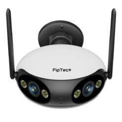 Камера за наблюдение FipTec LO18, осигуряваща 180° зрителен ъгъл за максимално покритие с една единствена камера.