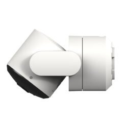 Камера за наблюдение FipTec TF05 - страничен изглед, показващ компактния дизайн и възможностите за лесен монтаж.