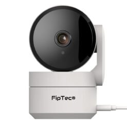 Камера за наблюдение FipTec TF05 - централен изглед, показващ стилния дизайн и компактните размери на устройството.