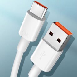Alternative view of Дълъг USB-C кабел FipTec за бързо зареждане (6A) | 3 и 5 метра | Съвместим със Samsung, Xiaomi, Huawei