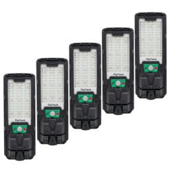 Комплект FipTec Luma Pro 5000 – Професионална соларна лампа със сензор за движение и дистанционно 5 Броя