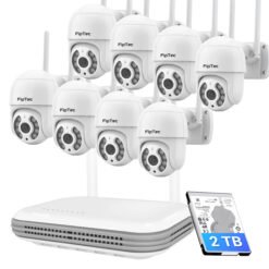 Система за Видеонаблюдение FipTec Protect 8, WiFi, 1080p Full HD