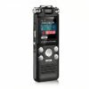 FipTec VRS-Pro Professional Digital Voice Recorder with 16GB storage, voice activation, and 360° HD noise reduction - front view showing display