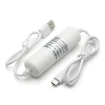 Бяла мини UPS батерия FipTec за камери за видеонаблюдение, осигуряваща непрекъсваемо захранване при прекъсване на тока. Компактно решение за постоянна защита на дома и вашето пълно спокойствие.