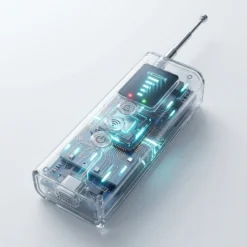 Прозрачен изглед на детектор FipTec XScan LM10, разкриващ неговата прецизна вътрешна структура и напреднала технология за сигурност. Този иновативен уред гарантира надеждна защита и дискретно спокойствие за вас.